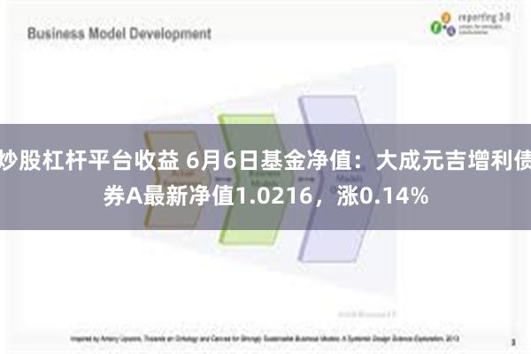 炒股杠杆平台收益 6月6日基金净值：大成元吉增利债券A最新净值1.0216，涨0.14%