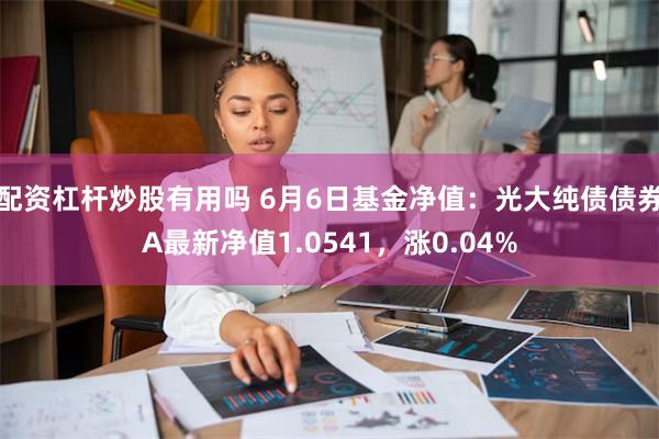 配资杠杆炒股有用吗 6月6日基金净值：光大纯债债券A最新净值1.0541，涨0.04%