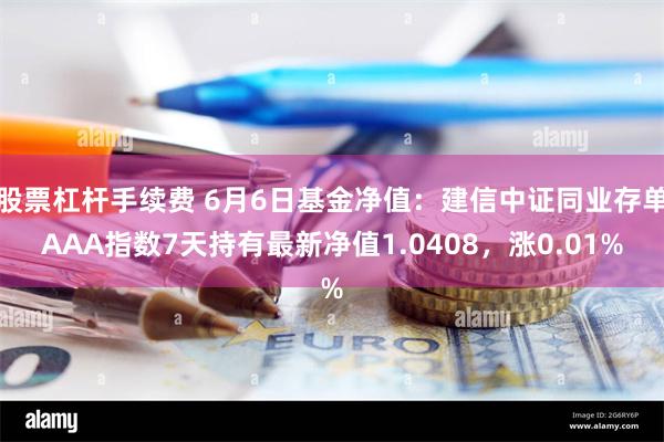 股票杠杆手续费 6月6日基金净值：建信中证同业存单AAA指数7天持有最新净值1.0408，涨0.01%