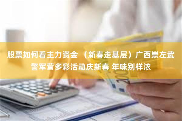 股票如何看主力资金 （新春走基层）广西崇左武警军营多彩活动庆新春 年味别样浓